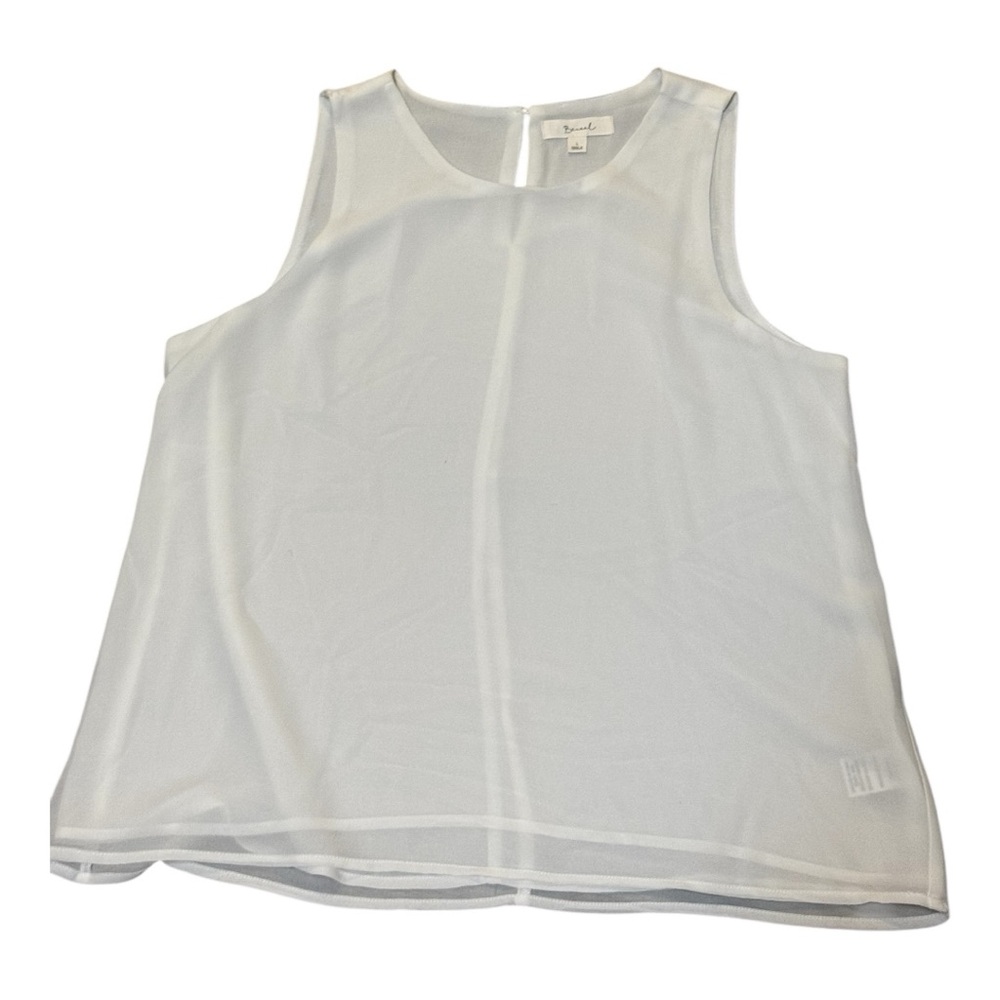 Chic White Sleeveless Tank Top